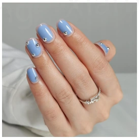 Bleu et fleurs — modèle GX-013