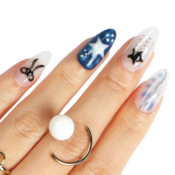 Bleu céleste et étoiles — modèle GL-003