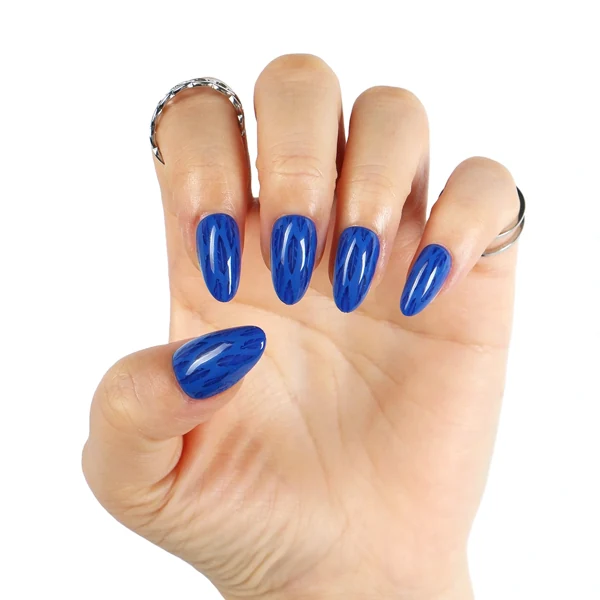 Bleu cobalt texturé — modèle GL-009