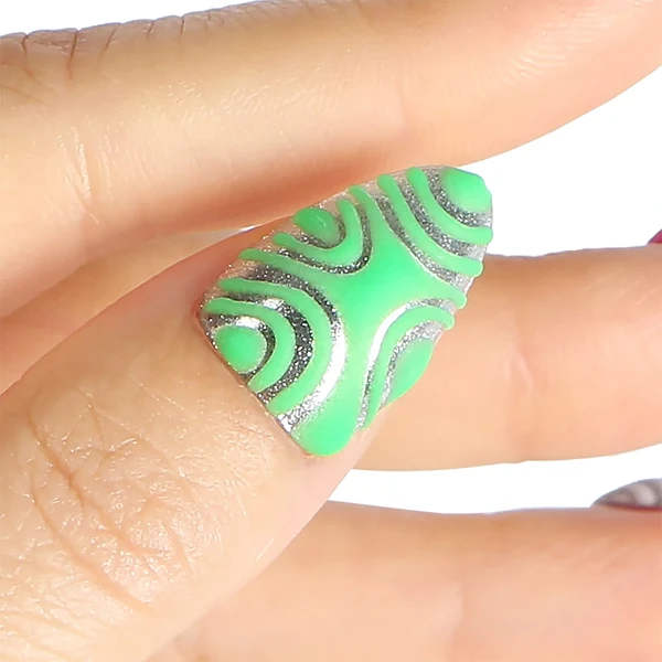 Spirales vert menthe — modèle GL-018