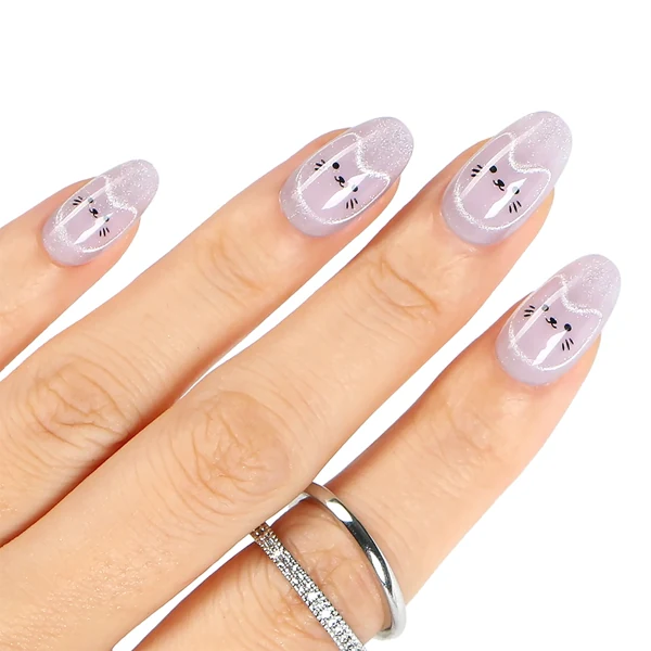 Petits lapins mauves — modèle GL-021
