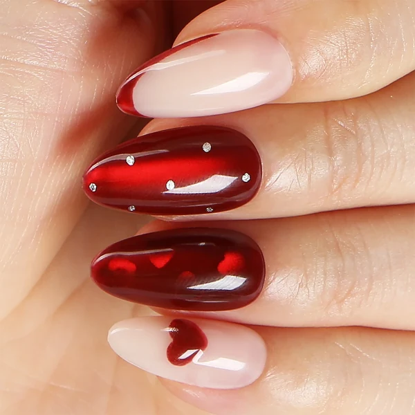 Bordeaux et pois — modèle GL-035