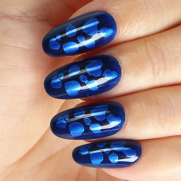 Bulles bleu métal — modèle GL-062