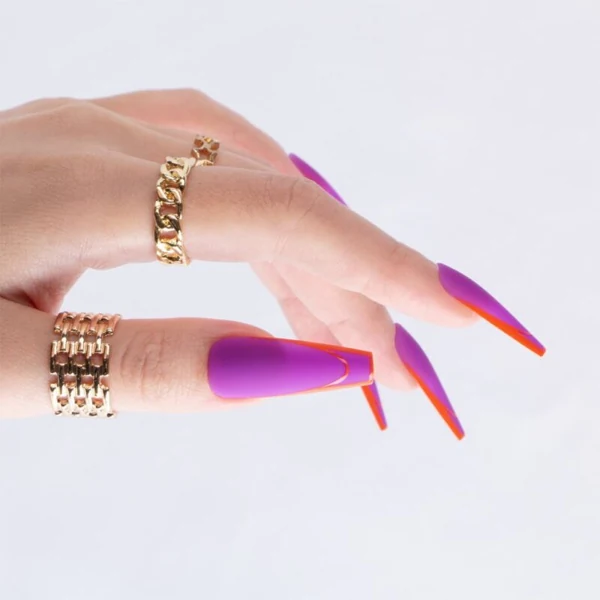Violet et orange fluo — modèle GL-123