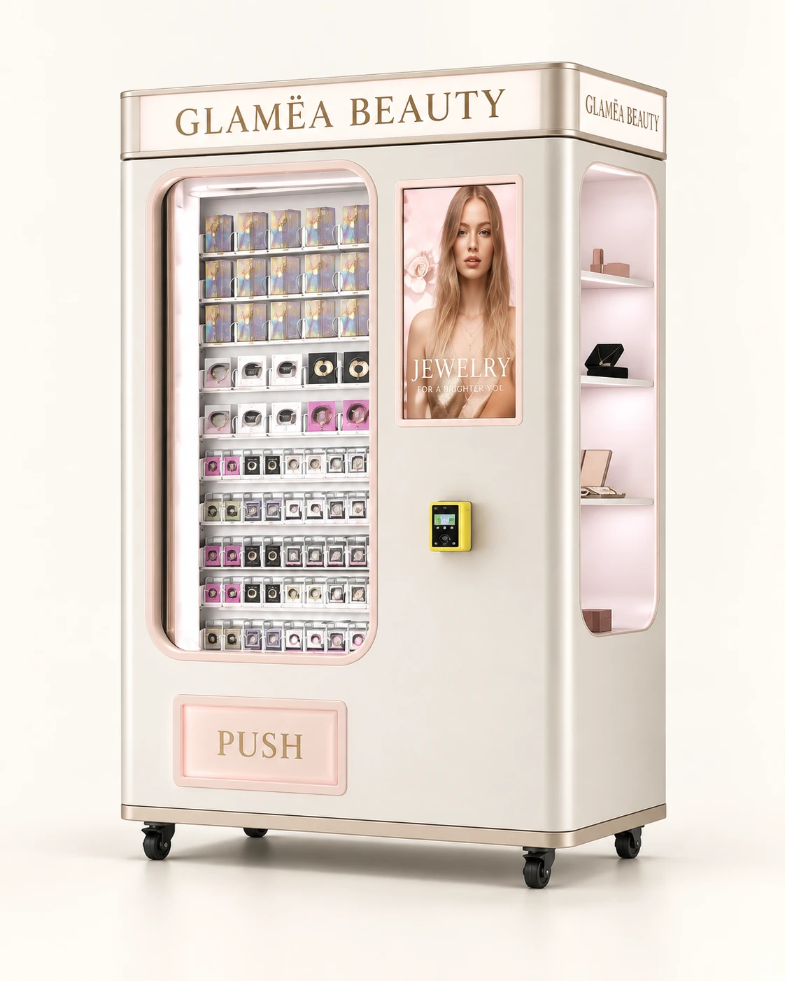 Le distributeur simple. La beauté à emporter., présentation GLAMËA